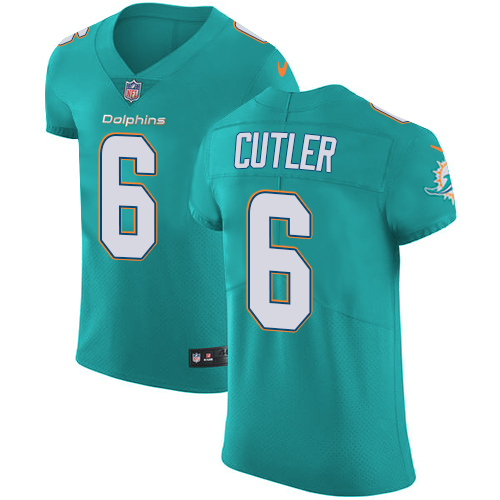 Nike Dolphins #6 Jay Cutler Aqua Green Team Color Men's Stitched NFL Vapor Untouchable Elite Jersey - Click Image to Close